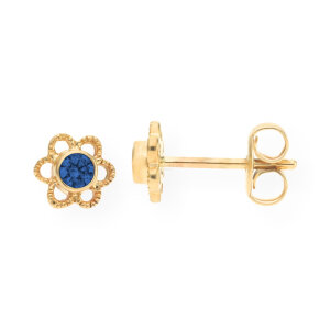 JuwelmaLux Blumen Ohrstecker 333 Gold mit synth. Zirkonia...