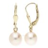 JuwelmaLux Perlen Ohrringe 333 Gold mit Süßwasser Zuchtperle JL10-06-1047