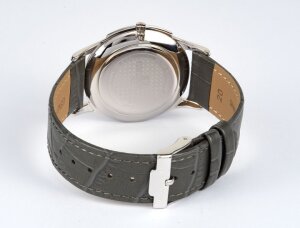 Jacques Lemans Uhr für Herren 1-1850ZE London Leder grau