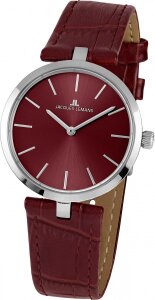 Jacques Lemans Uhr für Damen 1-2024D Milano Leder rot