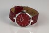 Jacques Lemans Uhr für Damen 1-2024D Milano Leder rot