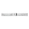 JuwelmaLux Uhrenarmband Edelstahl mit Sicherheitsfaltschließe Anstoß 20 mm JL28-09-0027