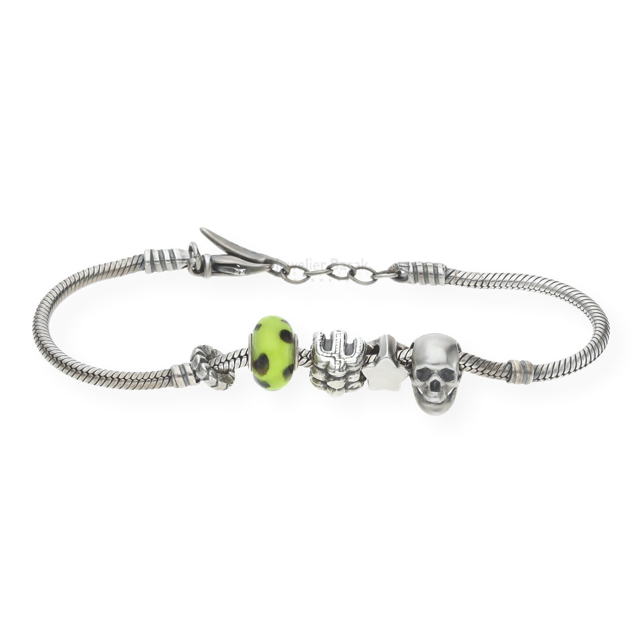 Bacio Armband 925/000 Sterling Silber geschwrzt Kaktus SET4
