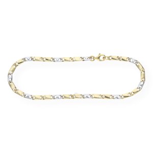 JuwelmaLux Armband Gelb- und Weißgold 585...