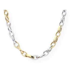 JuwelmaLux Bicolor Halskette 585/000 (14 Karat) Gold und...