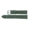 JuwelmaLux Uhrenband Rindleder grün JL38-10-0007 silberfarben 16 mm