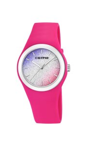 Calypso Uhr f&uuml;r M&auml;dchen K5754/5 Kautschuk pink...