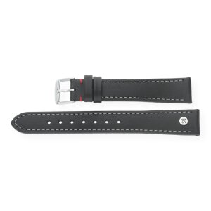 Bruno Söhnle Uhrenband 73-71165-116 Leder schwarz 16 mm