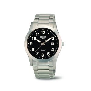 Boccia Uhr für Herren 3619-03 mit Datumsanzeige