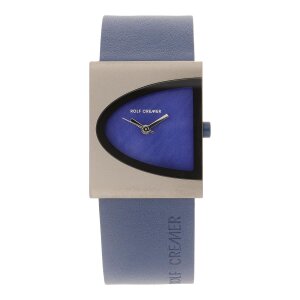 Rolf Cremer Uhr Arch 505306 Lederband, Titan, hellblau