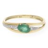 JuwelmaLux Ring 585/000 (14 Karat) Gold Smaragd & Brillanten JL22-07-0045