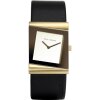 Rolf Cremer Uhr Style 500012 Lederband, Edelstahl, schwarz, gold