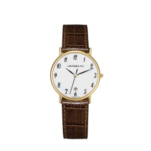 Michel Herbelin Herren Uhr 12443P28MA Classic vergoldet