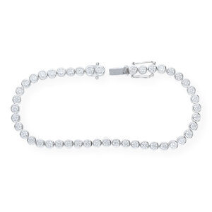 JuwelmaLux Armband 925/000 Sterling Silber mit synth...