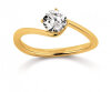 VIVENTY Damen Ring 925/000 Sterling Silber vergoldet mit Zirkonia 781381