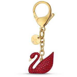 Swarovski Handtaschen Charm 5526754 Swan, rot, vergoldet