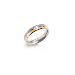 Boccia Damen Ring 0129-0652 aus Titan Brillanten...
