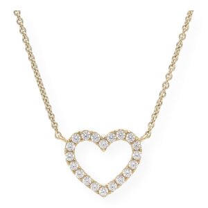 JuwelmaLux Halskette 333/000 (8 Karat) Gold Herz mit...