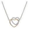 JuwelmaLux Halskette 333/000 (8 Karat) Gold- und Weißgold Herz mit Zirkonia JL10-05-1447