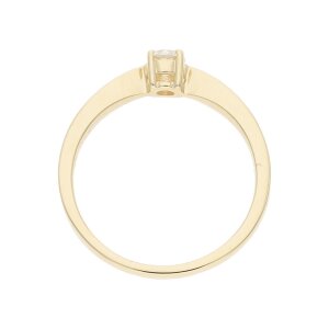 JuwelmaLux Ring 585/000 (14 Karat) Gelbgold mit Brillant JL10-07-1390 56