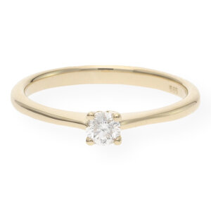 JuwelmaLux Ring 585/000 (14 Karat) Gelbgold mit Brillant JL10-07-1424 56