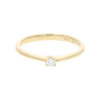 JuwelmaLux Ring 585/000 (14 Karat) Gelbgold mit Brillant JL10-07-1413 50