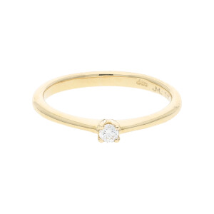 JuwelmaLux Ring 585/000 (14 Karat) Gelbgold mit Brillant JL10-07-1413 56