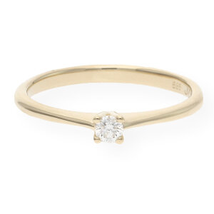 JuwelmaLux Ring 585/000 (14 Karat) Gelbgold mit Brillant JL10-07-1379 56