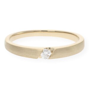 JuwelmaLux Ring 585 Gelbgold mit Brillant JL10-07-1377 56