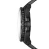 Fossil Herren Uhr FS5688 3-Zeiger, Datum, Edelstahl, schwarz