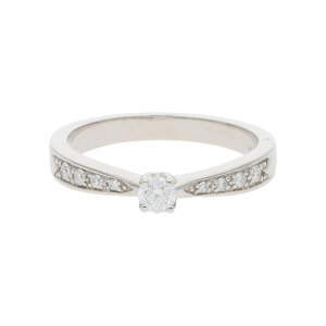 Ring Weißgold 585 Brillanten JL10-07-1594 JuwelmaLux