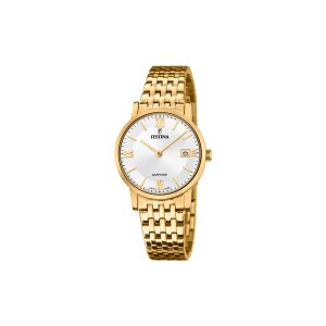 Festina Damen Uhr F20021/1 Swiss Made Edelstahl Gold...