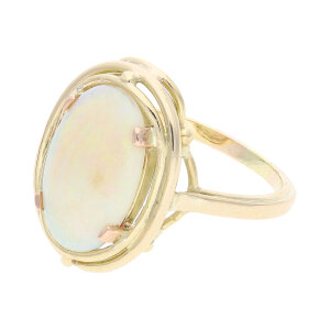 Ring 585/000 (14 Karat) Gold mit Opal getragen 25032155