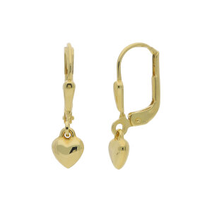 JuwelmaLux Ohrhänger für Mädchen JL14-06-0020 333 Gold Herz
