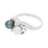 Ring Weißgold 585 Diamant Akoya Zuchtperle Second Hand 25032166 getragen
