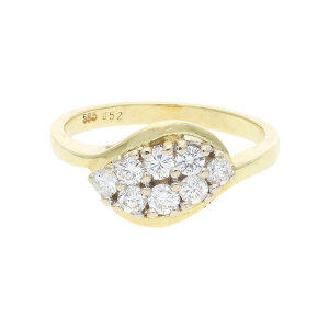 Ring Gold 585 Brillant Second Hand 25032172 getragen