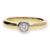 JuwelmaLux Ring 585/000 (14 Karat) Gold mit Brillant JL30-07-0780