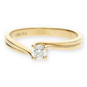 JuwelmaLux Ring in 585/000 Gold mit Brillant JL25-07-0077