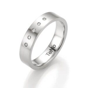 TeNo Edelstahl Ring mit Brillanten 069.18S02.56
