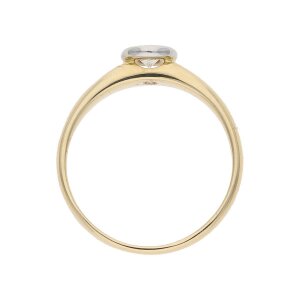 JuwelmaLux Ring 585/000 Gelbgold Bicolor mit Brillant JL30-07-0734