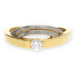 JuwelmaLux Ring 333/000 (8 Karat) Gelbgold mit...
