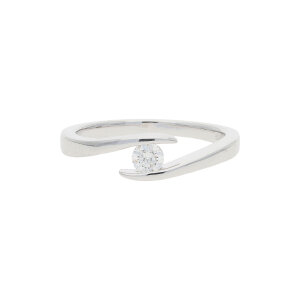 Ring Weißgold 585 Brillant JL10-07-1903 JuwelmaLux