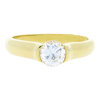 JuwelmaLux Ring 585/000 (14 Karat) Bicolor mit Brillant JL30-07-0929