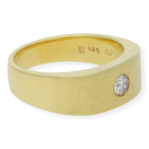 JuwelmaLux Ring 585/000 (14 Karat) Gold mit Brillant JL30-07-0911