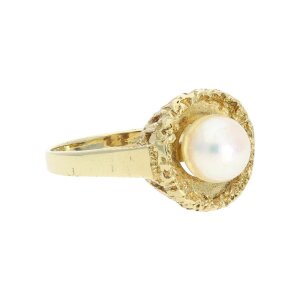 Ring 585 Gelbgold Akoyazuchtperle Second Hand 25032203...