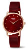 Boccia Damen Uhr 3314-08 Titan/Edelstahl vergoldet rot