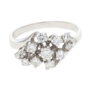 Diamantring Weißgold 585 Brillanten Second Hand...