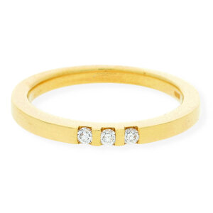 JuwelmaLux Ring 585/000 (14 Karat) Gold mit Brillant JL30-07-0972 53