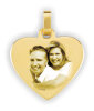 Bild Anhänger Gold Herz (für Kette mit Bild) Fotogravur FGA2_G Größe M, Gelbgold 8 Karat