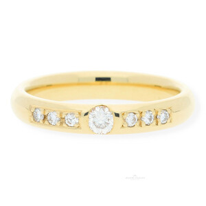 JuwelmaLux Ring 585/000 (14 Karat) Gold mit Brillanten JL30-07-0977 52